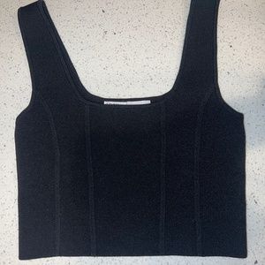 Zara crop top black